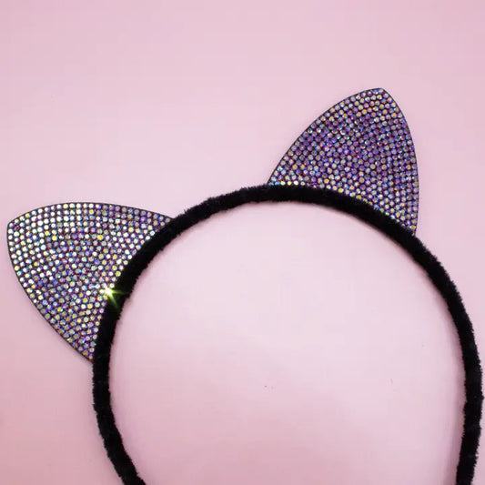 Rhinestone Cat Ear Headband
