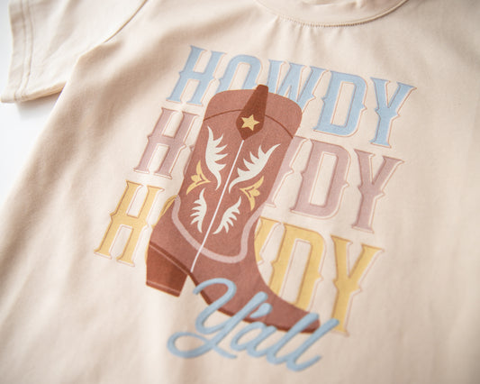 Howdy Y'all Boys Tee *Pre-Order - Ships May2026*