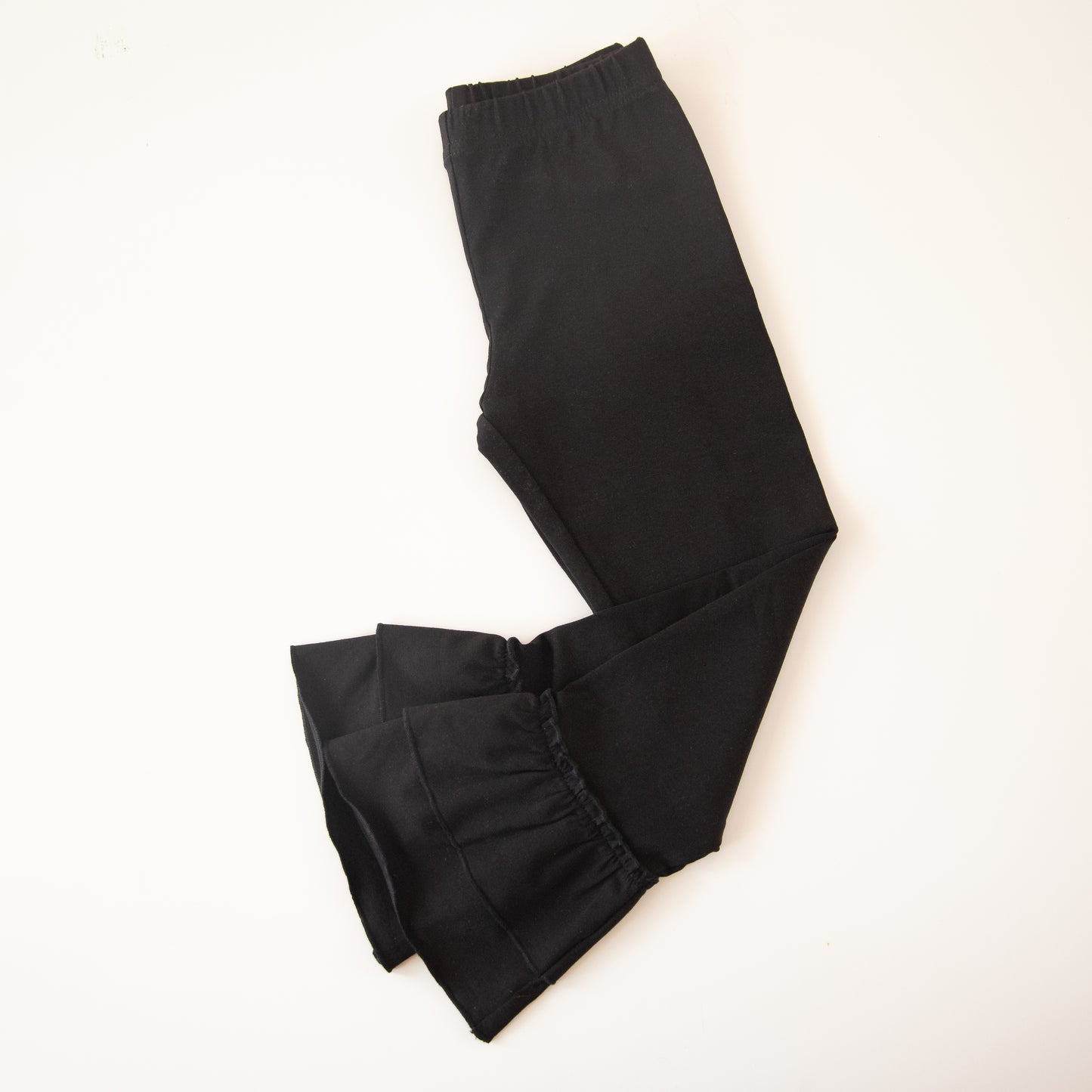 Black Knit Ruffle Pant (Ready to Ship)