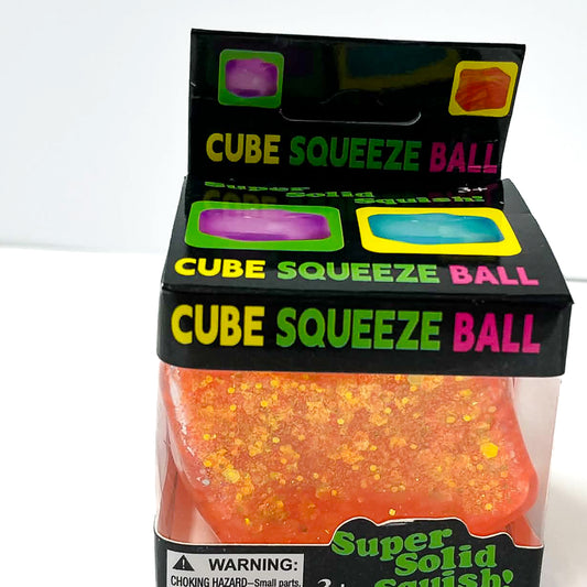 Sugar Squeeze Glitter Cube Squishy