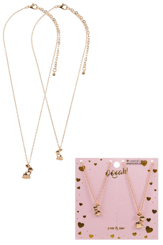 Bunny Necklace Set - Mama & Mini