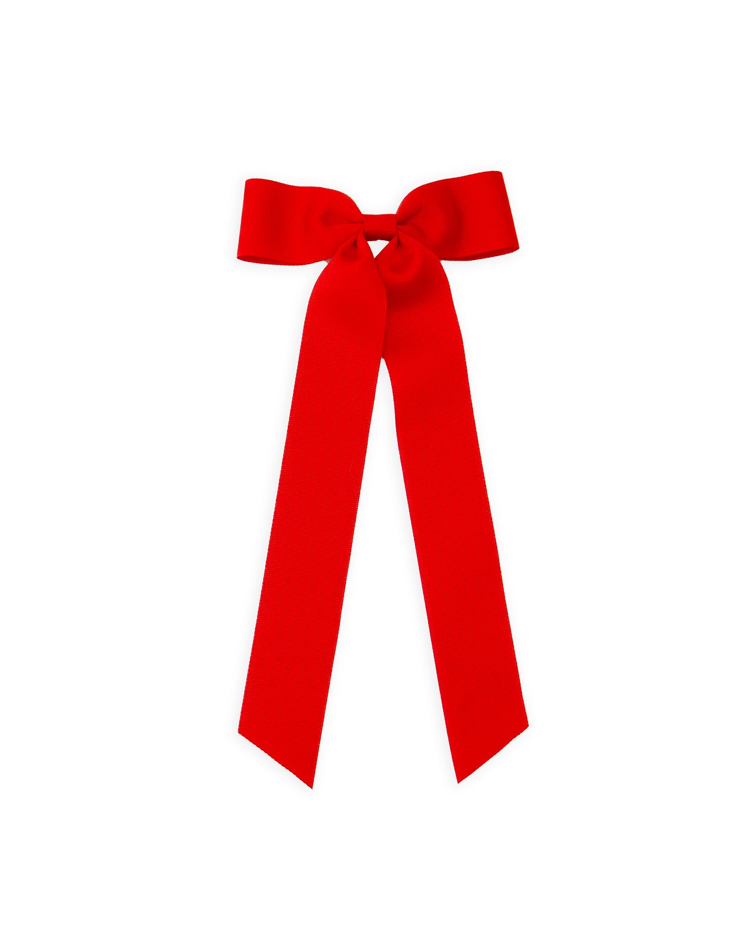 Red Long Tail Hair Bow
