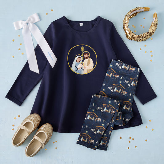 Away in a Manger Tunic & Legging Set *Pre-Order - Ships Early December 2026*