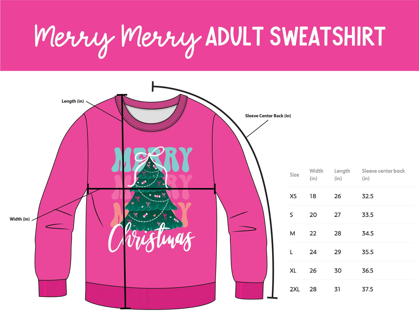 Merry, Merry Ladies Sweatshirt *Pre-Order*