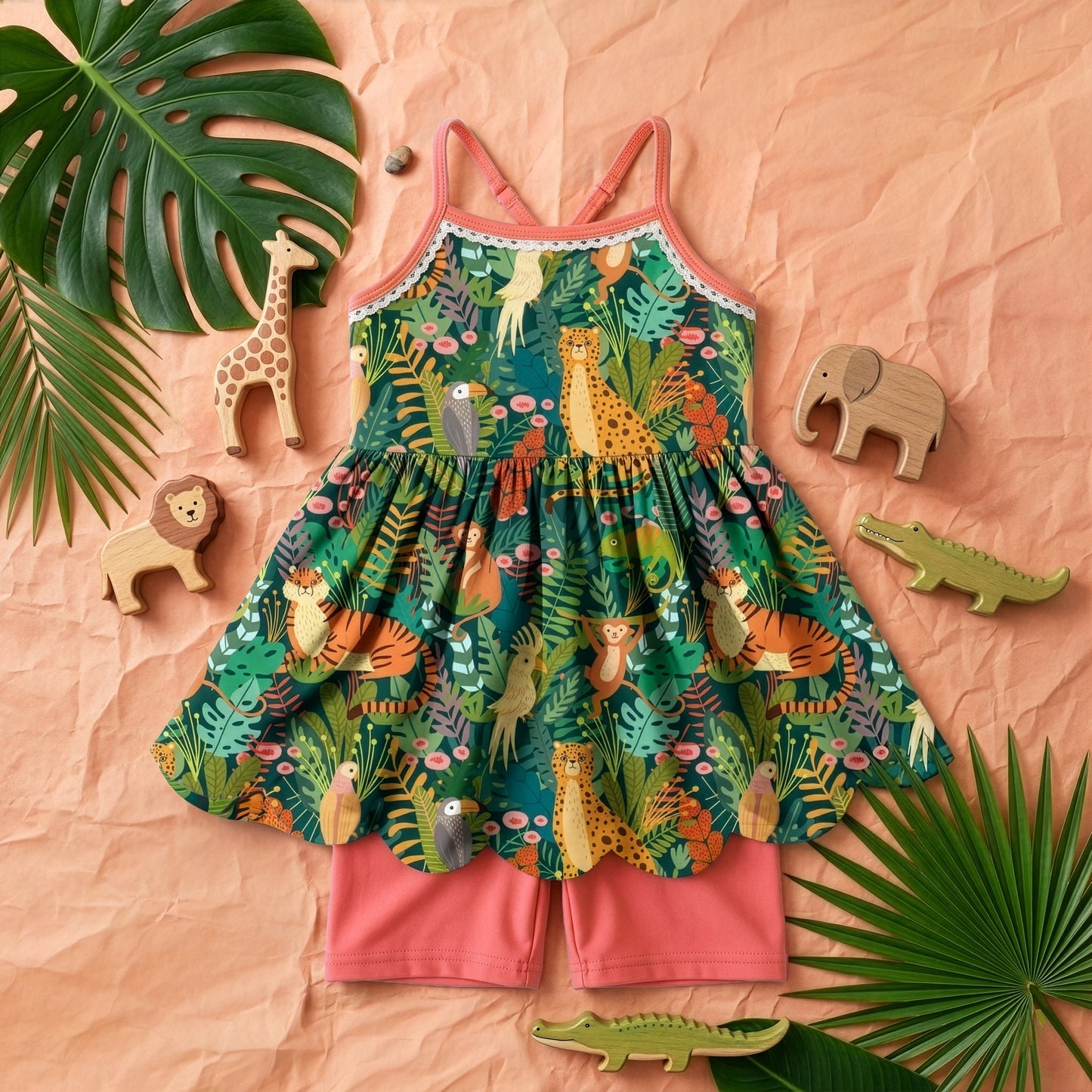 Day at the Zoo Tunic & Short Set *Pre-Order - Ships June 2026*