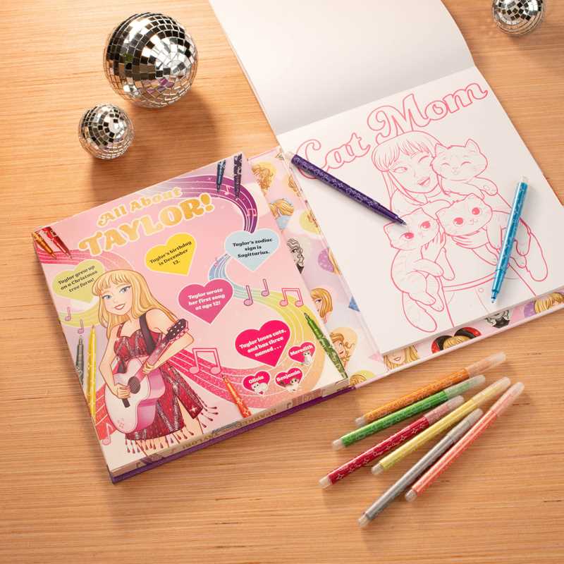Sparkle with Taylor! A Glitter Coloring Kit