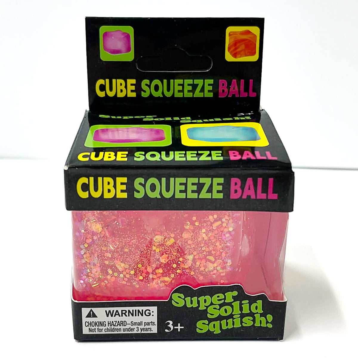 Sugar Squeeze Glitter Cube Squishy