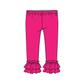Hot Pink Knit Ruffle Pant - Ready to Ship