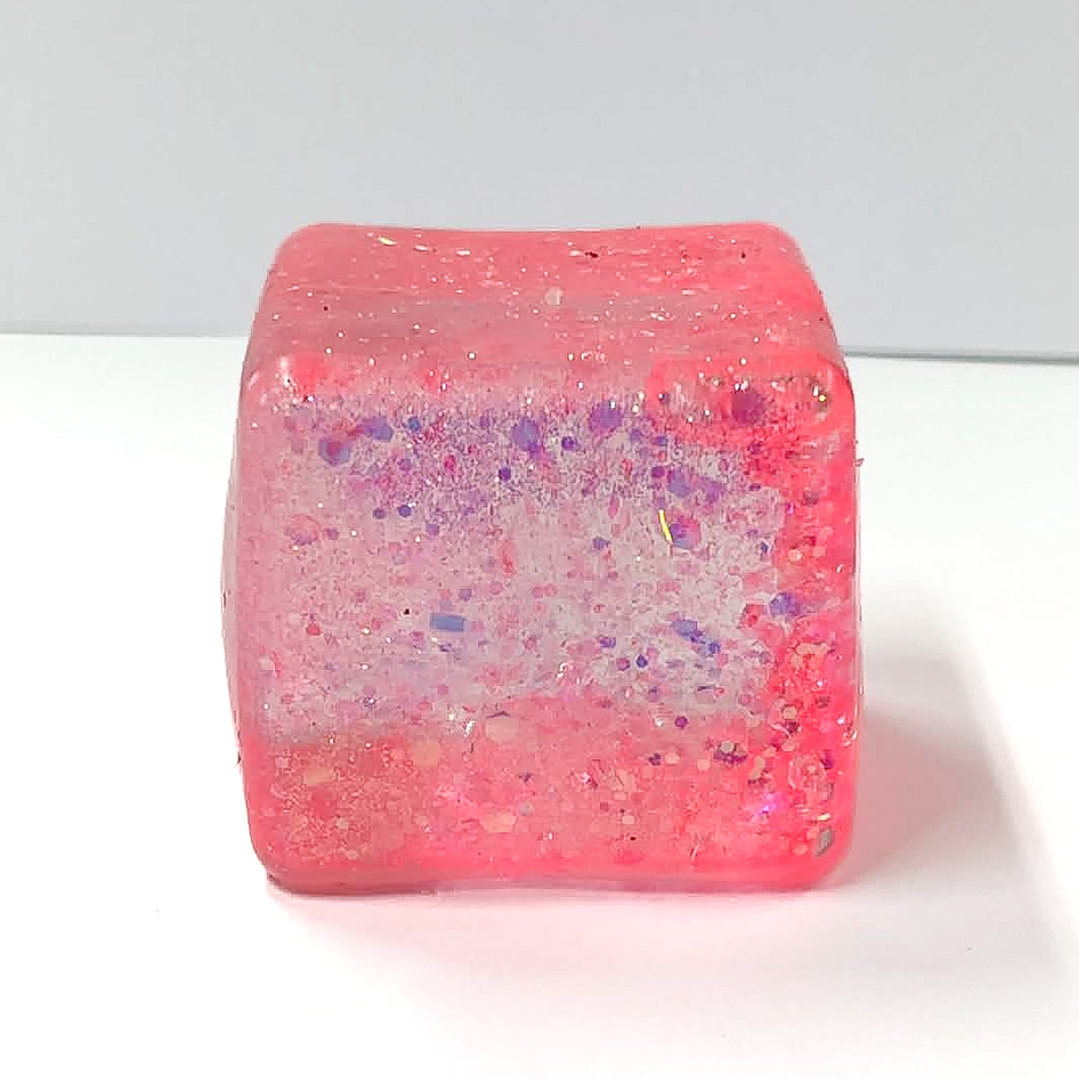 Sugar Squeeze Glitter Cube Squishy