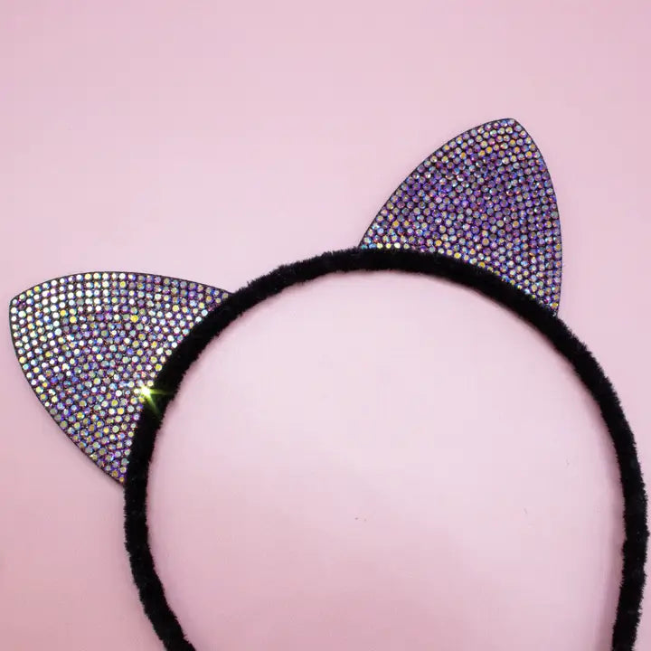 Rhinestone Cat Ear Headband