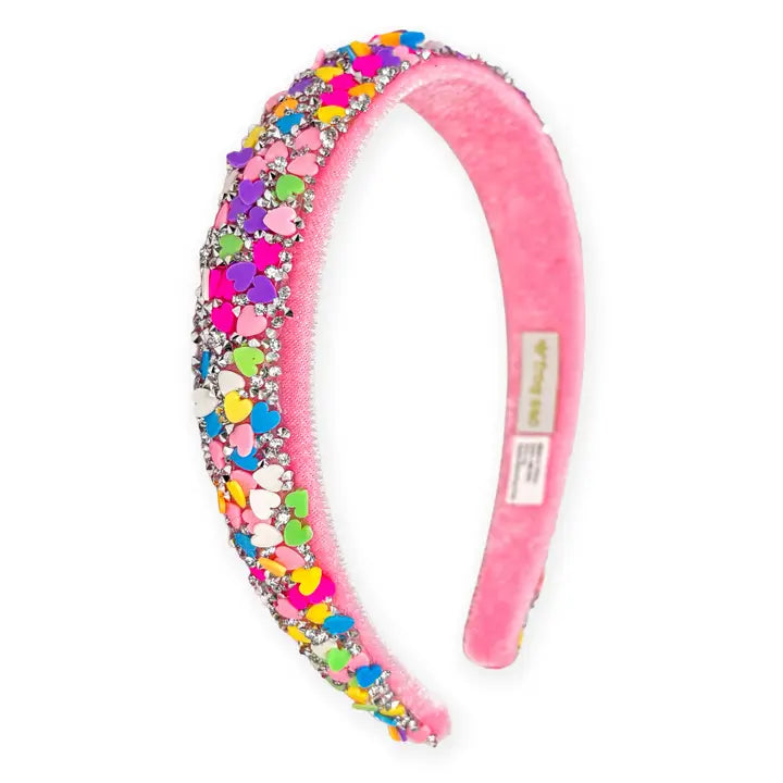 Candy Heart Confetti Headband