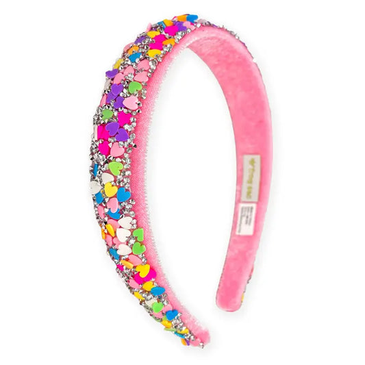 Candy Heart Confetti Headband