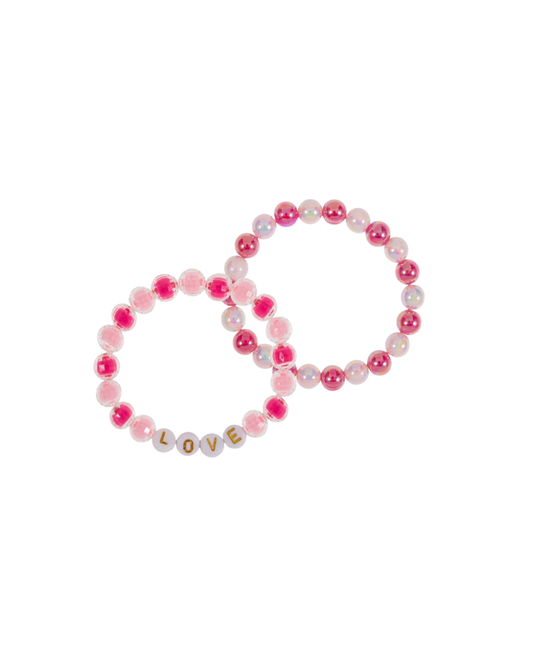 Love Beaded Stretch Kids Bracelet Set