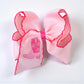 Western Boot Hair Bow - Pink