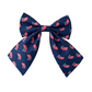 American Girl Flag Hair Bow - Navy