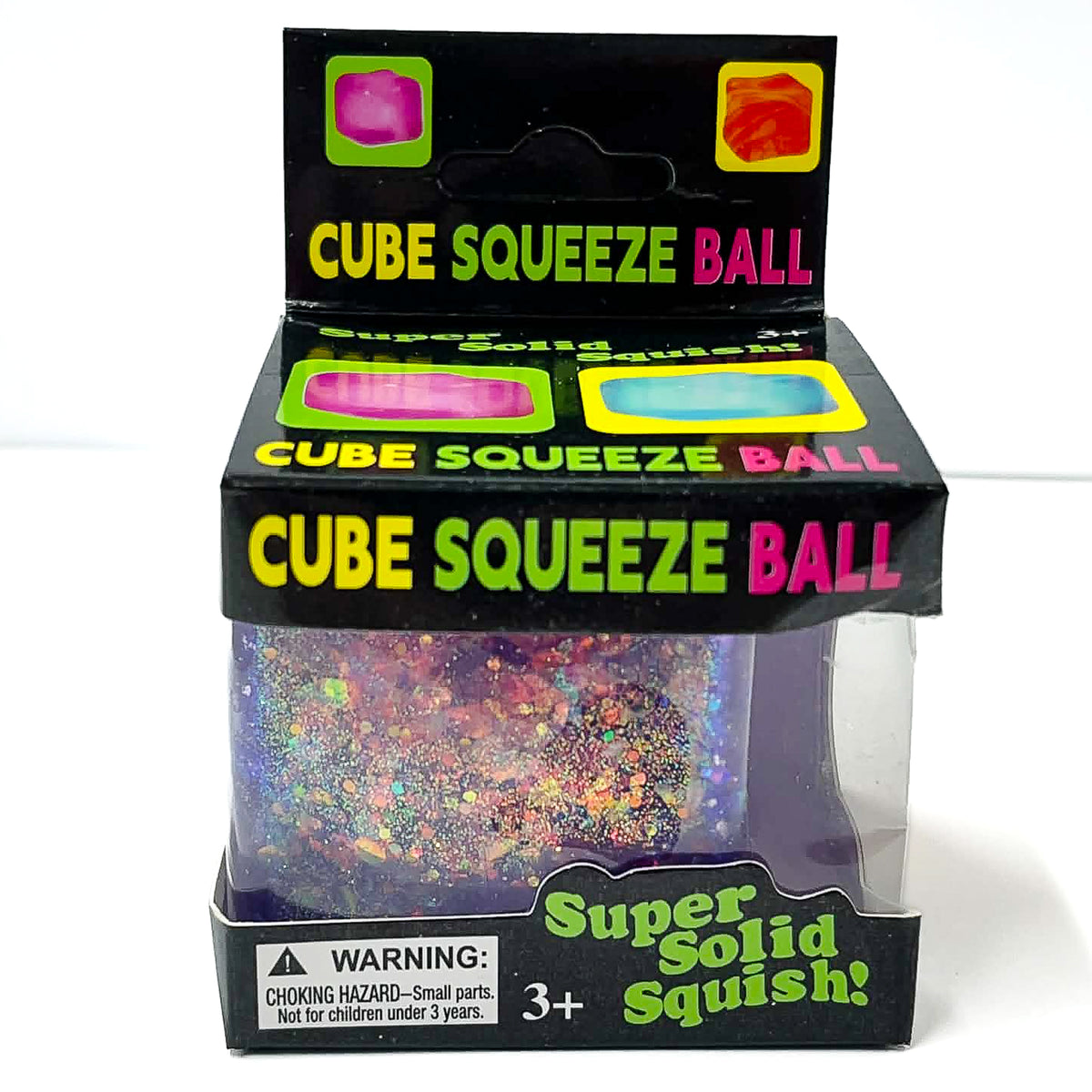 Sugar Squeeze Glitter Cube Squishy