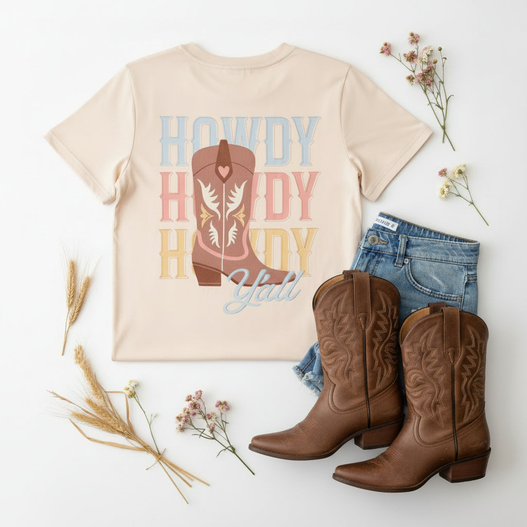 Howdy Y'all Ladies Tee *Pre-Order - Ships May 2026*