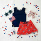 Classic Cutie Navy Scallop Tank *Pre-Order - Ships June 2026*