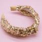 Gold Sequin Knot Headband