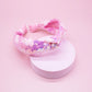 Pink Heart Sequin Knot Headband