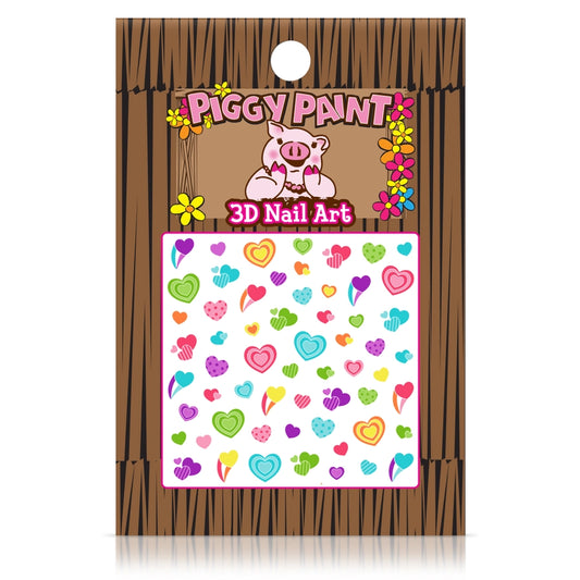 Piggy Paint 3D Nail Art - Hearts