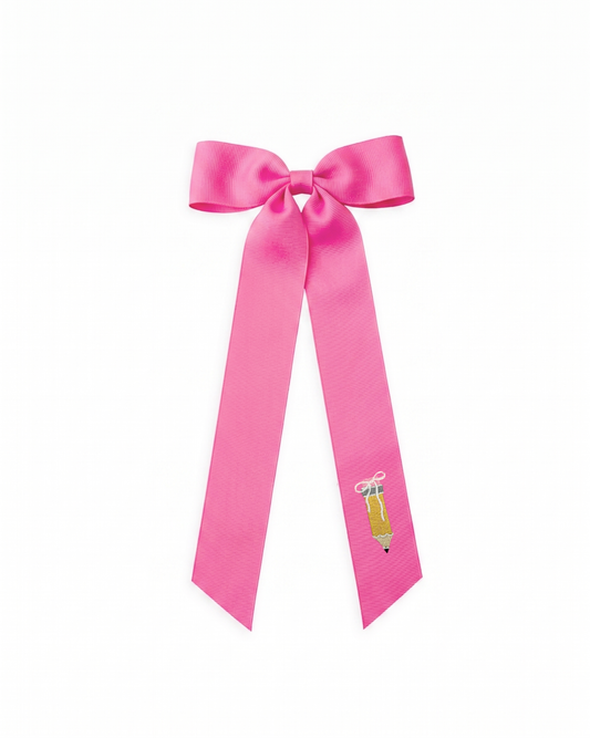 Bright Minds Embroidered Hair Bow