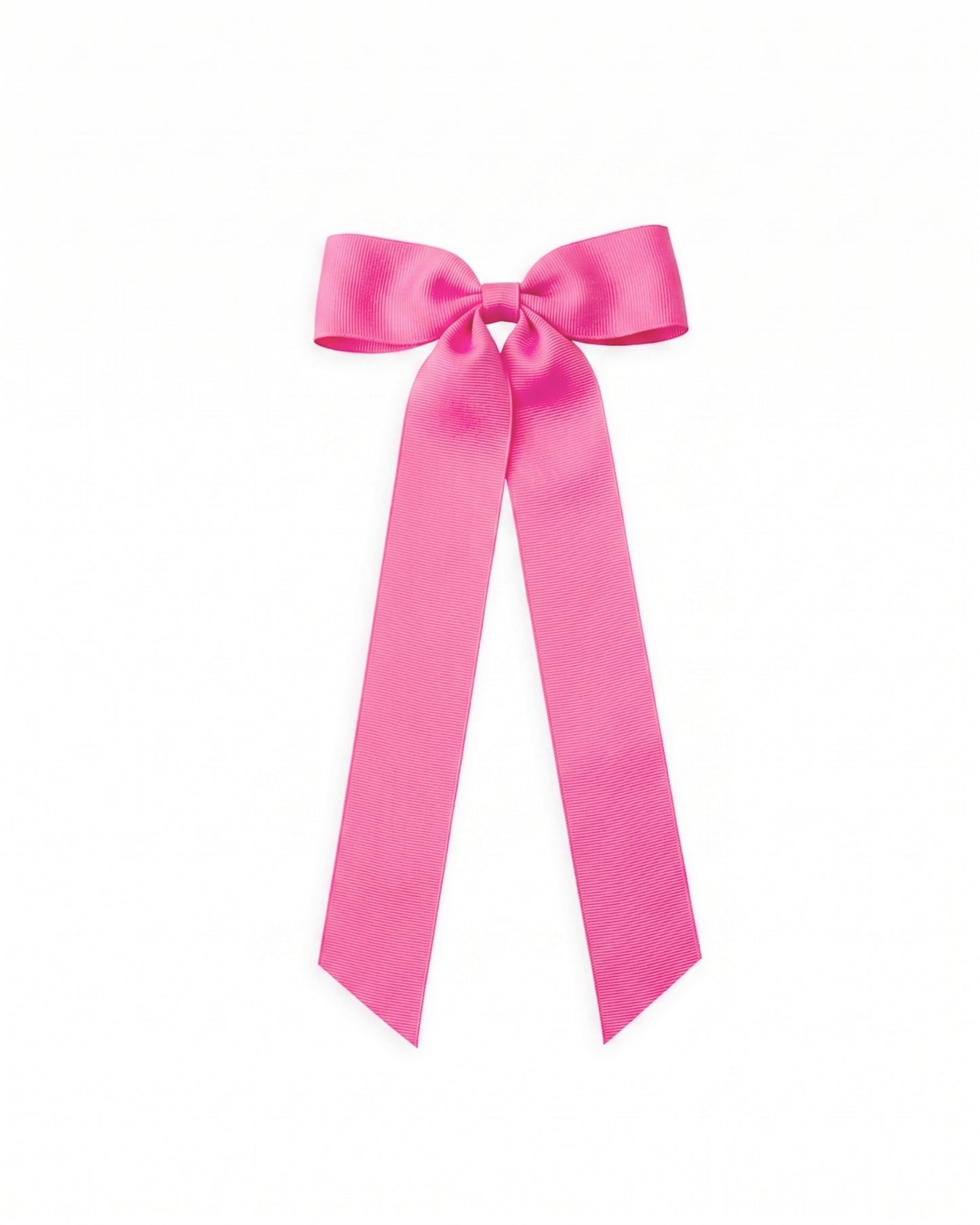 Hot Pink Long Tail Hair Bow