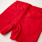 Liberty Red Denim Shorts