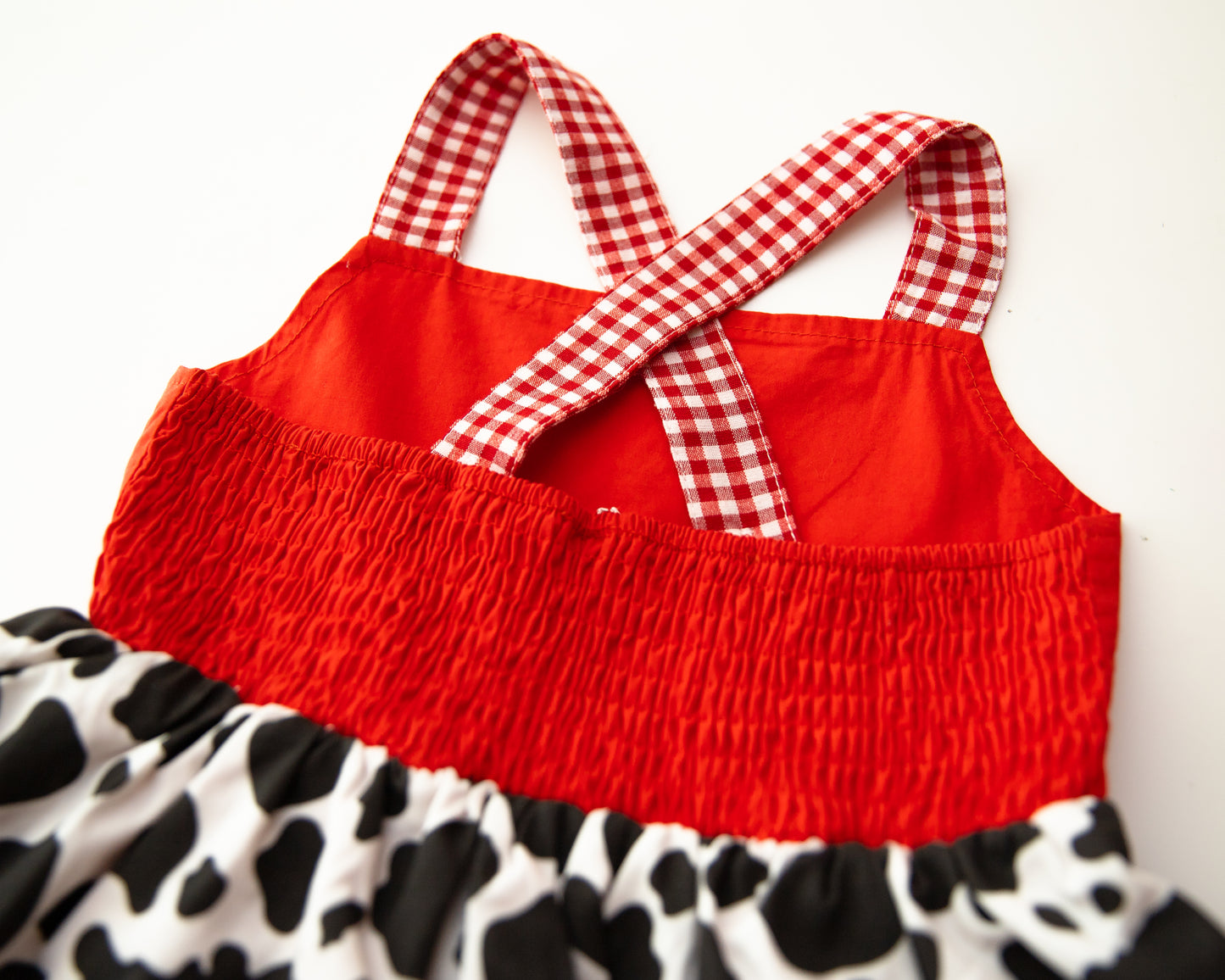 Farm Friends Dress - Cow Print *Pre-Order - Ships June 2026*