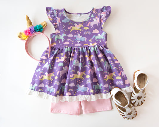 Cloud 9 Tunic & Short Set (Ready to Ship)
