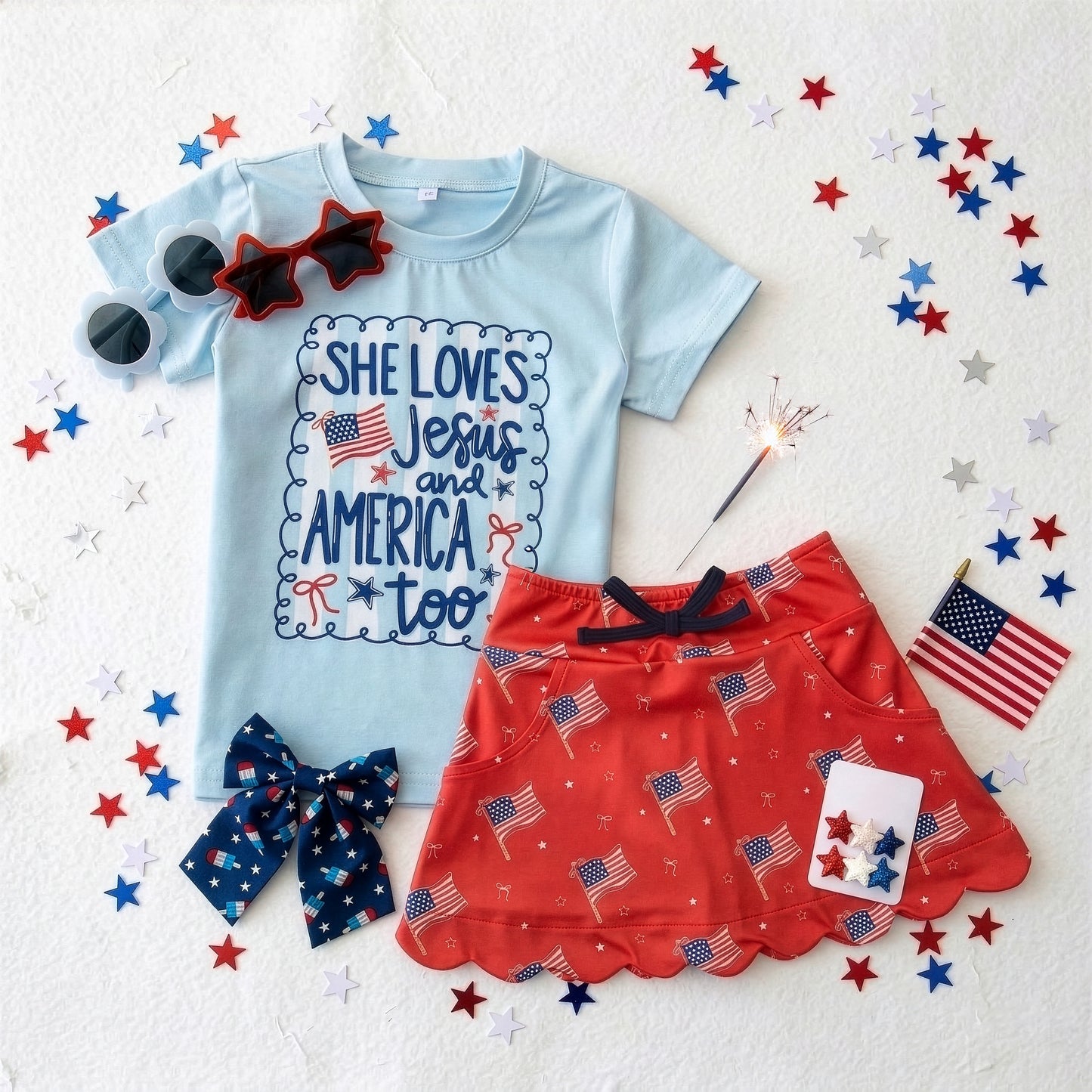 Faith & Freedom Kids Tee *Pre-Order - Ships June 2026*