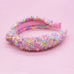 Rainbow Sequin Knot Headband