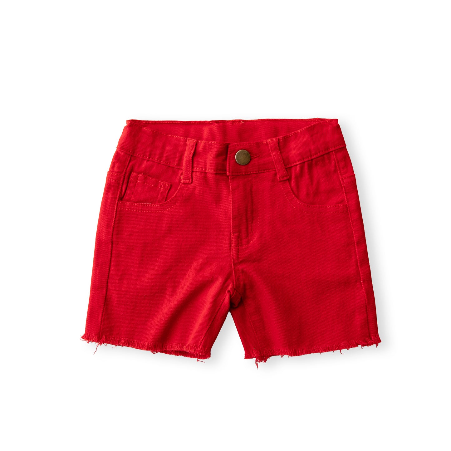 Liberty Red Denim Shorts