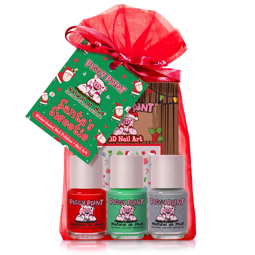 Santa's Sweetie Gift Set - Piggy Paint Non-Toxic Kids Nail Polish