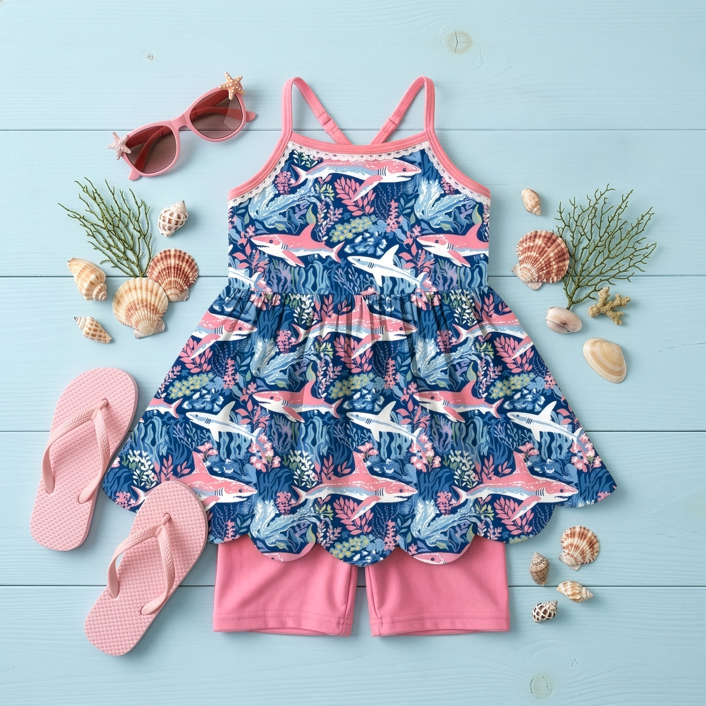 Totally Jawsome Tunic & Short Set *Pre-Order - Ships June 2026*