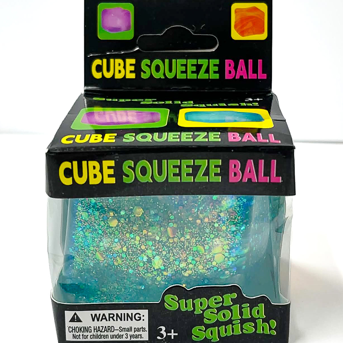 Sugar Squeeze Glitter Cube Squishy