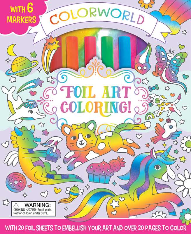 Colorworld: Foil Art Coloring Kit