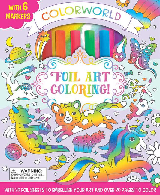 Colorworld: Foil Art Coloring Kit