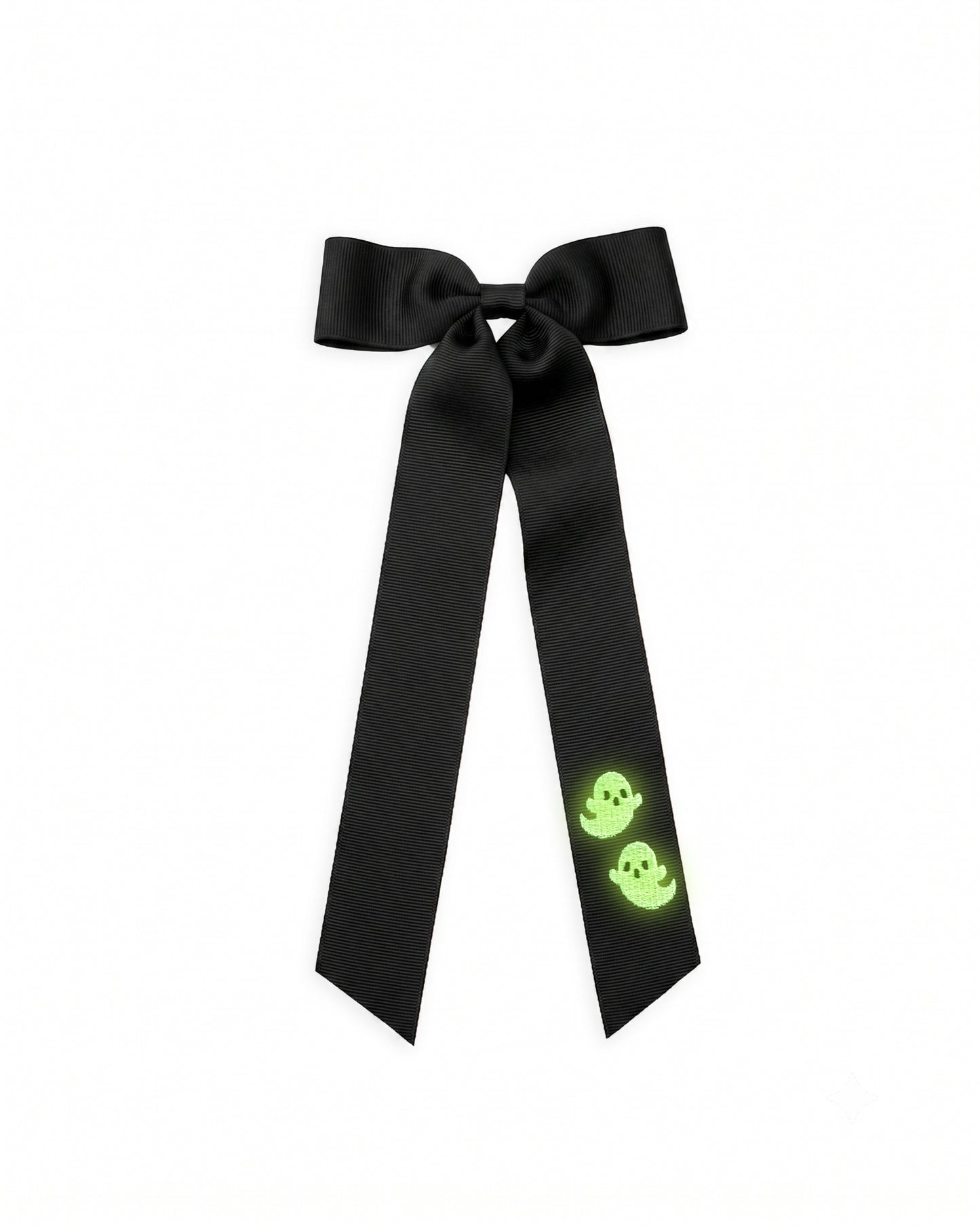 Spooky Ghost Long Tail Bow {Glow in the Dark}