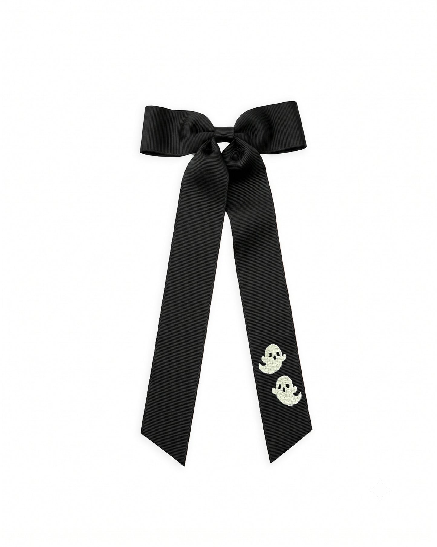 Spooky Ghost Long Tail Bow {Glow in the Dark}