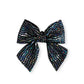 Black Shimmer Dot Hair Bow