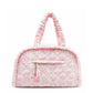 Pink Floral Quilted Duffle Bag