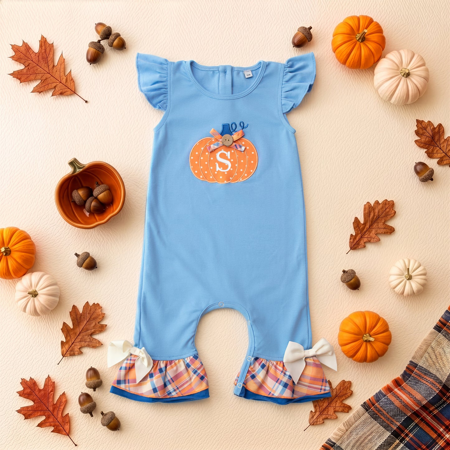 Little Pumpkin Romper * Pre-Order - Ships August 2026 *