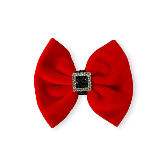 Santa Bow (Plush Velvet)
