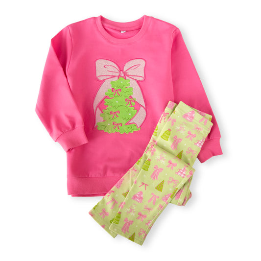 Tied with a Bow Sweatshirt & Legging Set *Pre-Order - Ships Early December*