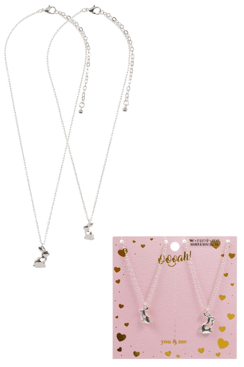 Bunny Necklace Set - Mama & Mini