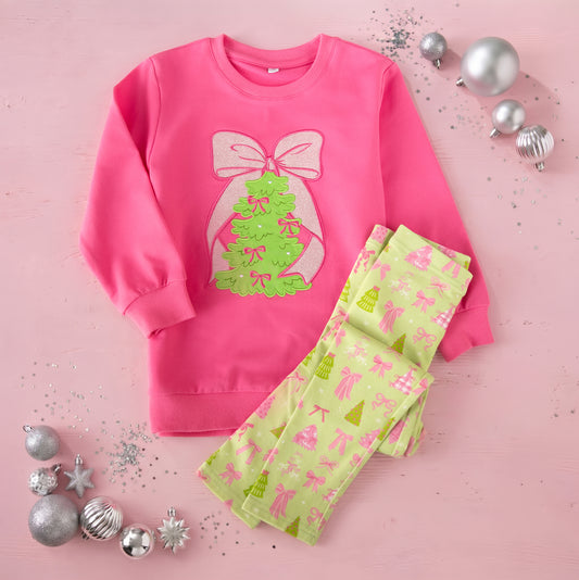 Tied with a Bow Sweatshirt & Legging Set *Pre-Order - Ships Early December*
