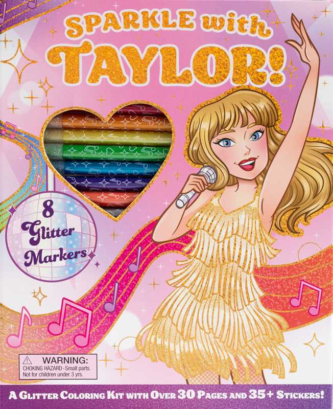 Sparkle with Taylor! A Glitter Coloring Kit