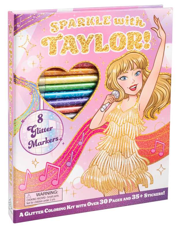 Sparkle with Taylor! A Glitter Coloring Kit