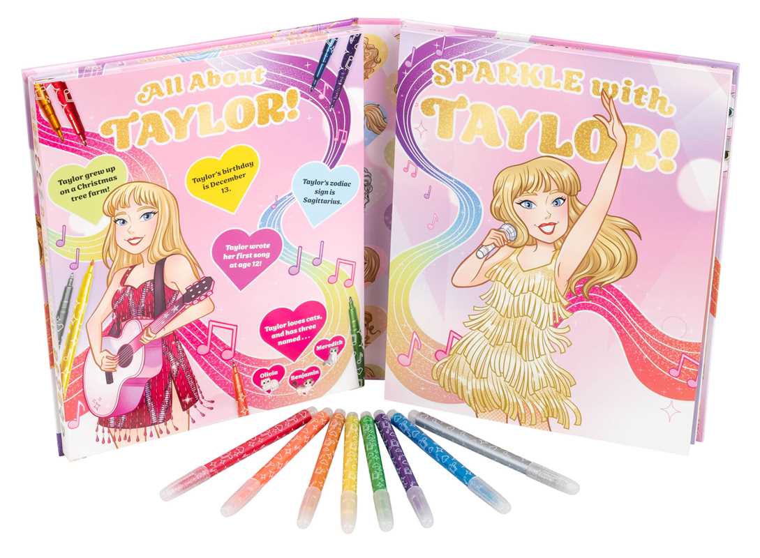 Sparkle with Taylor! A Glitter Coloring Kit